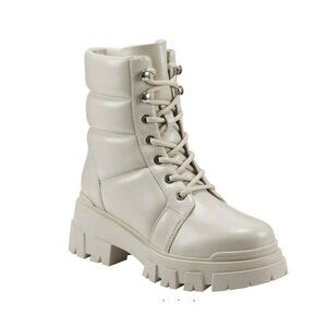 MARC FISHER Amita 3 Faux Leather Lugged Sole Ankle Boots, Size 11, New in Box